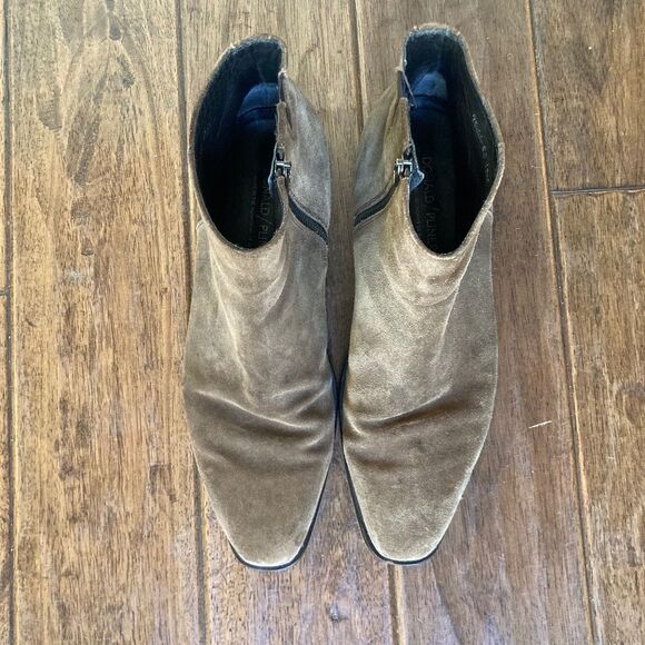 Donald J Pliner Men Ankle Boots Chelsea Size 13M Brown Suede Leather Zipper main image 5